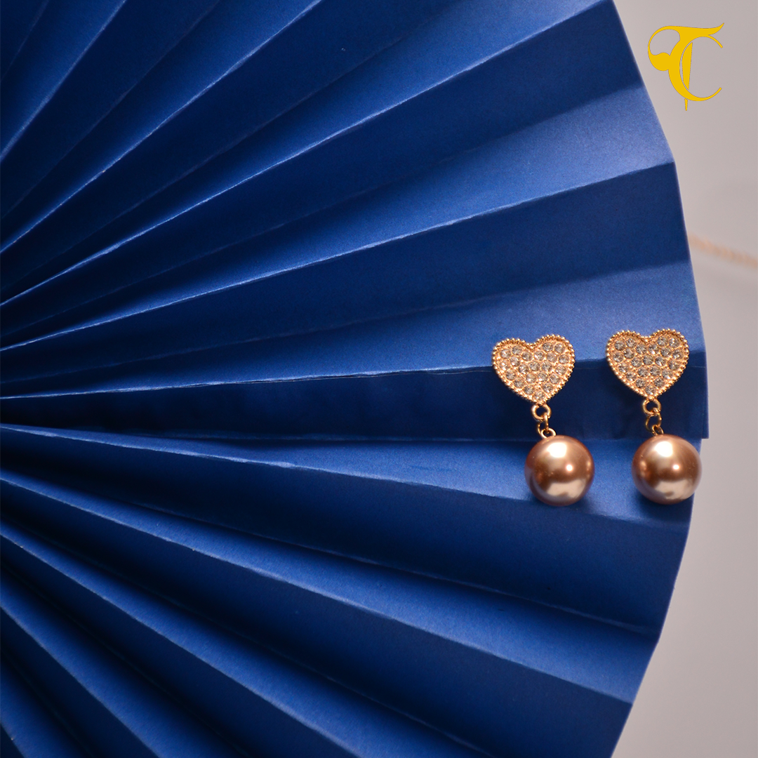 Golden Heart Earring