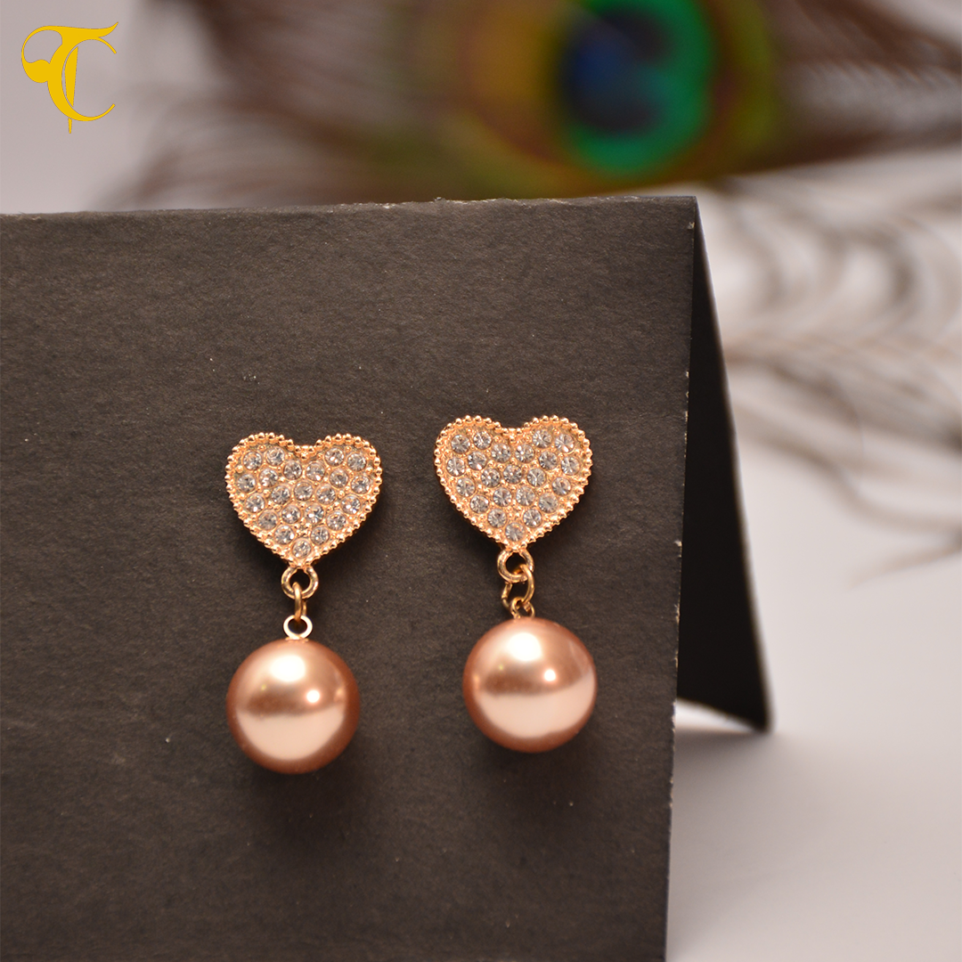 Golden Heart Earring
