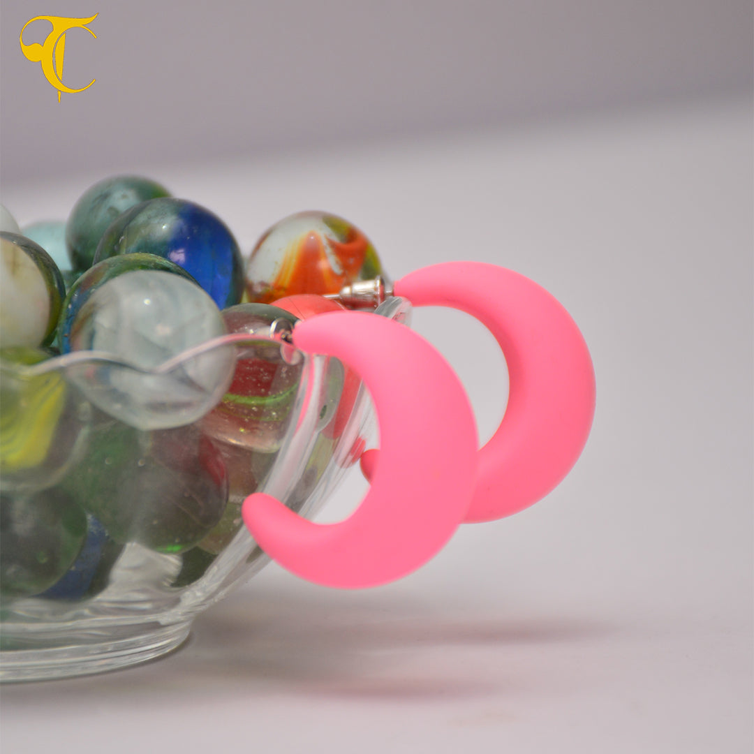 Pink Hook Earring