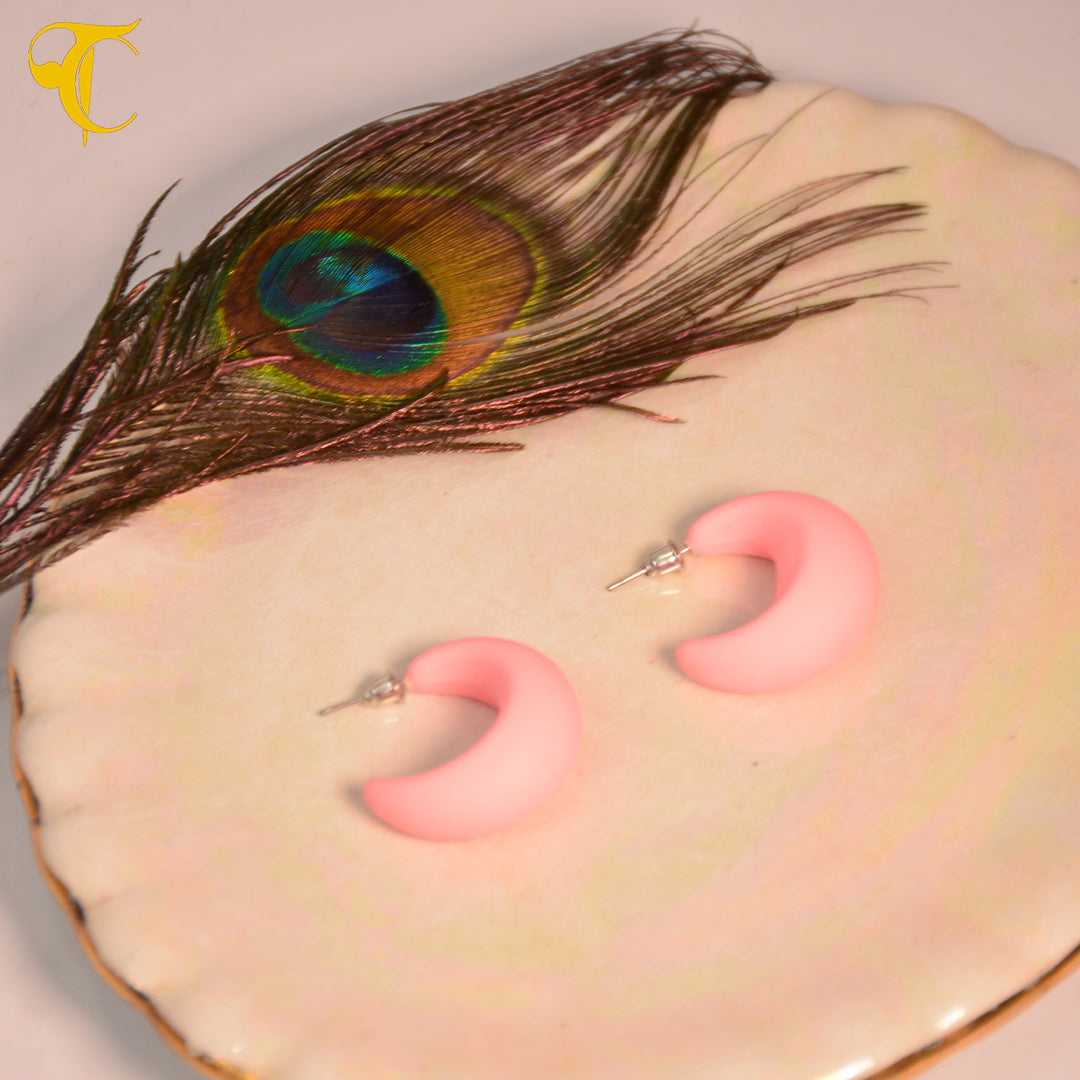 Pink Hook Earring