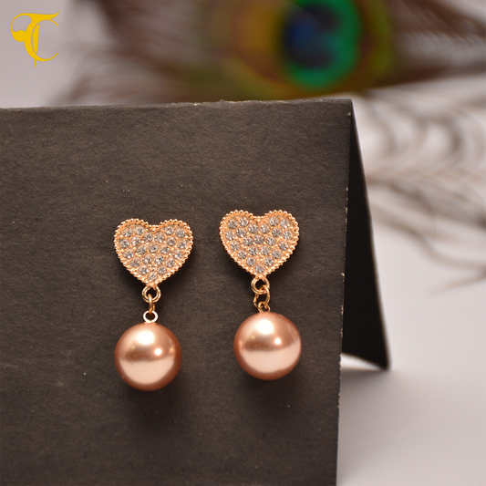 Golden Heart Earring