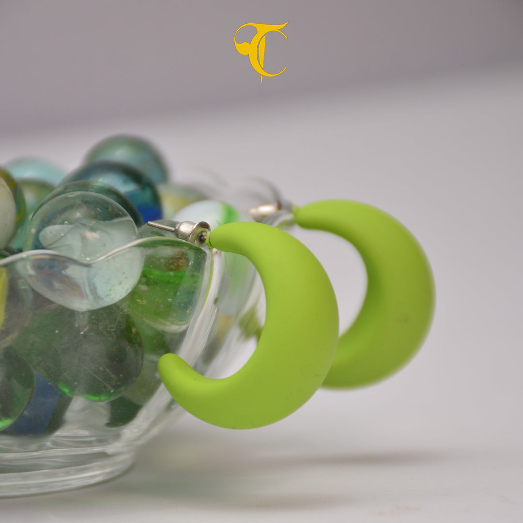 Green Hook Earring