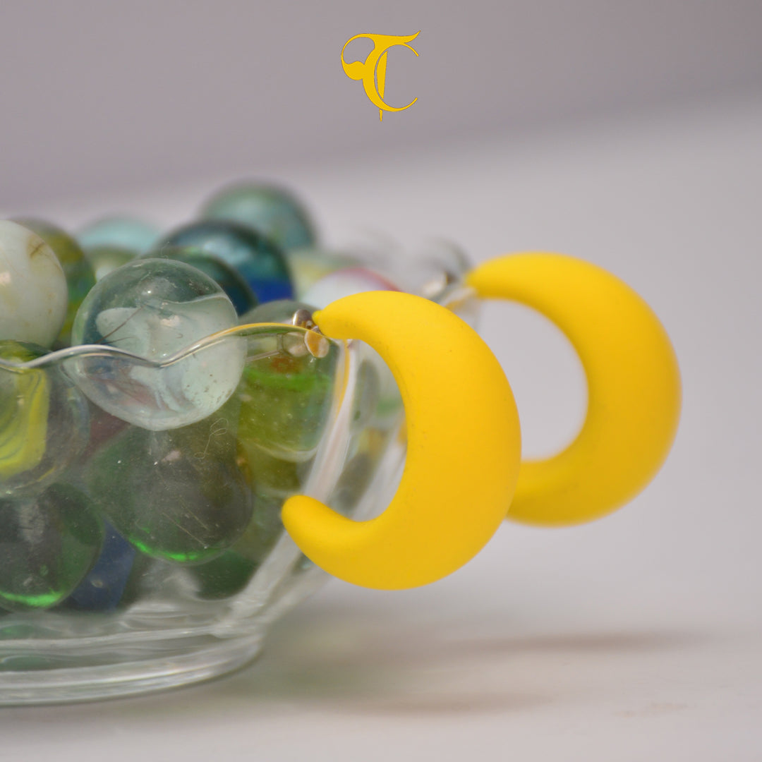 Yellow Hook Earring