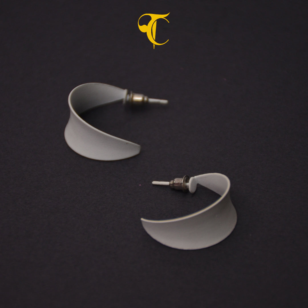 White Coral Earrings