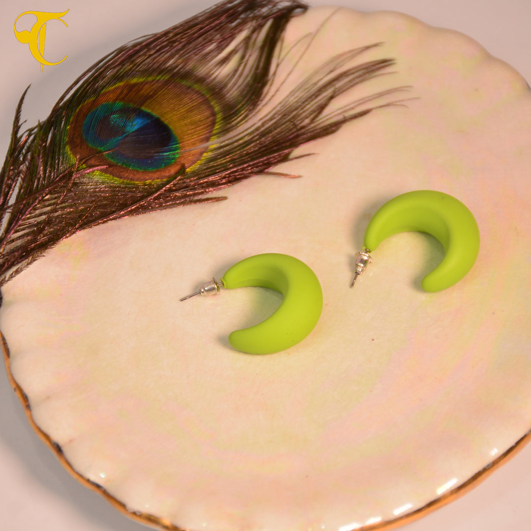 Green Hook Earring